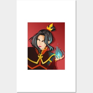 Azula Avatar Blue Fire Posters and Art